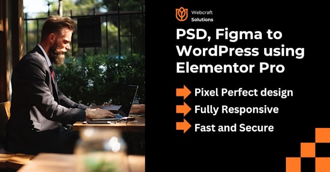 convert psd, figma to wordpress website using elementor pro perfectly