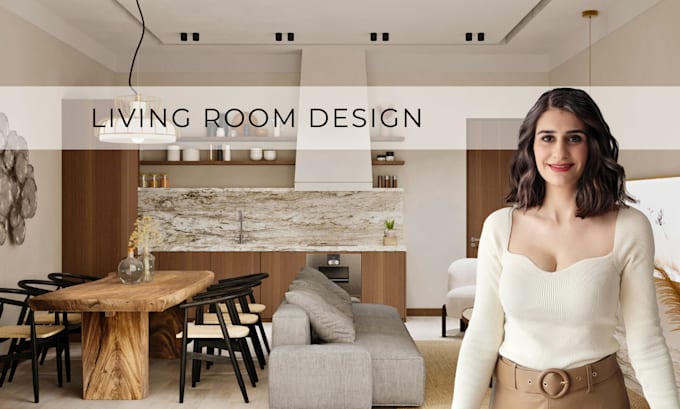 design modern living room interior 3d render