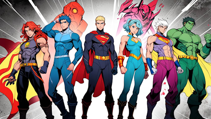 do character design, concept art or comic character nft