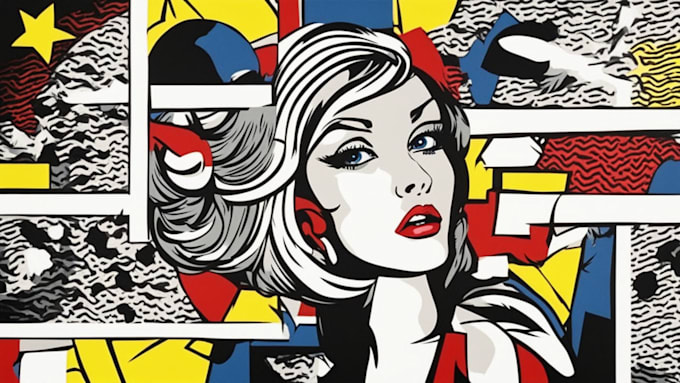 draw pop art or roy lichtenstein style