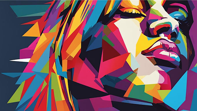 make pop art portrait wpap style