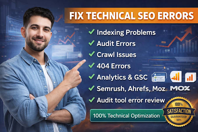 do technical seo, website audit, search console and indexing