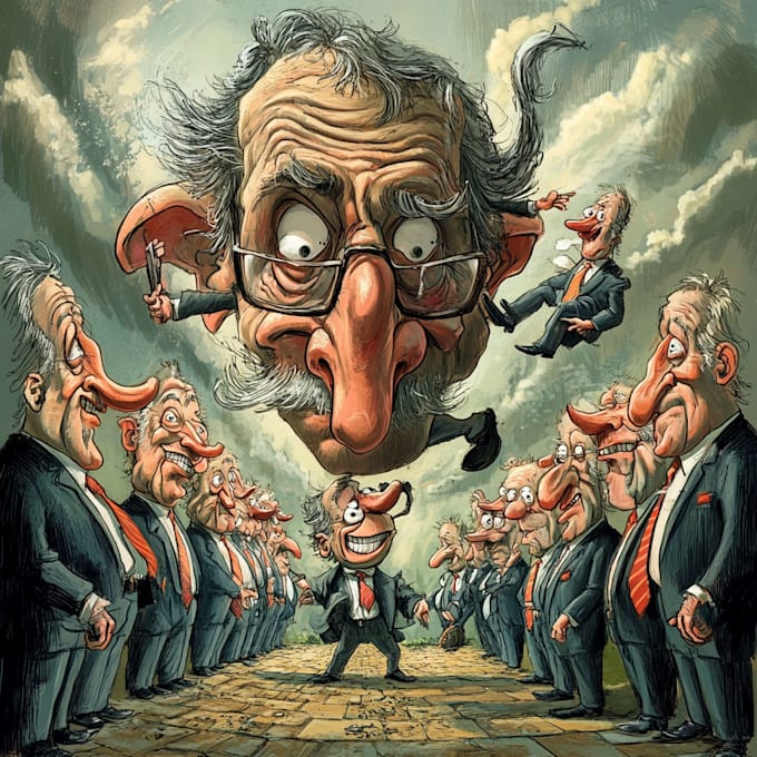make a political and editorial cartoon