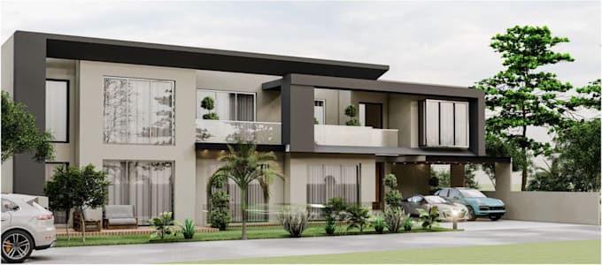 create modern and contemporary house exterior design