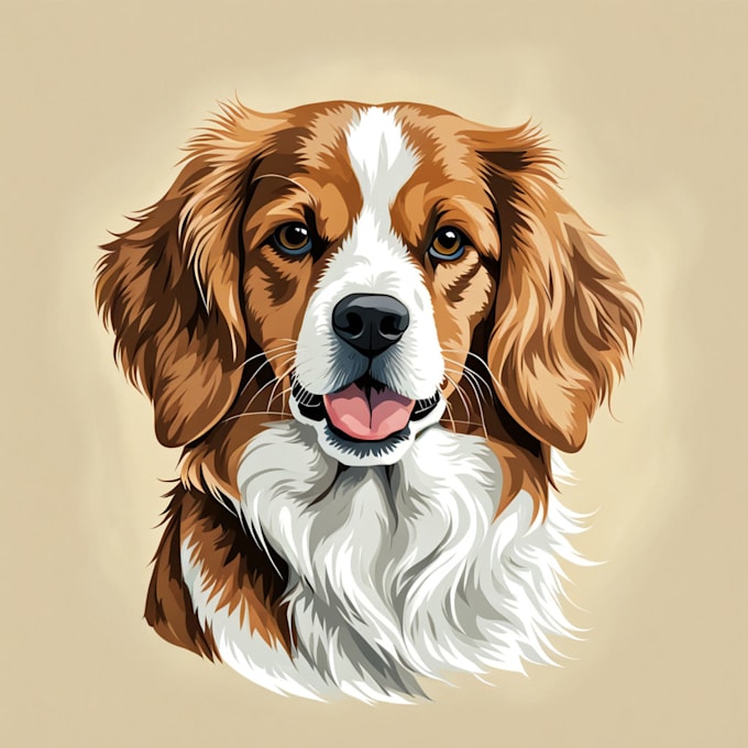 draw illustration pet portrait vector art