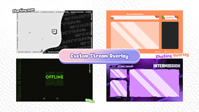 create stream overlays for twitch, kick, youtube etc