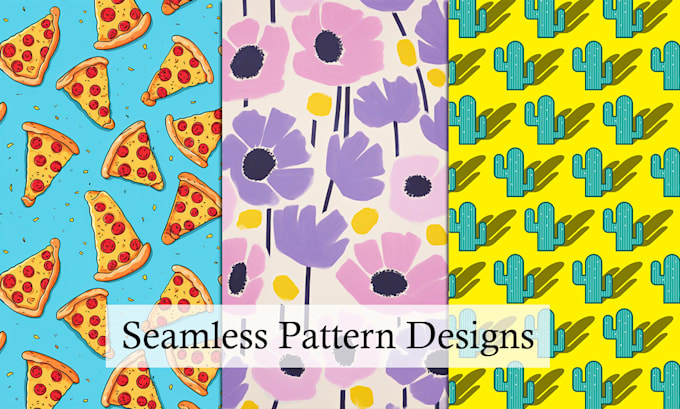 create cute seamless pattern design for fabric print