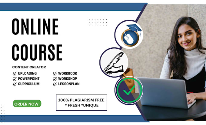 do course curriculum and write online course on any subject