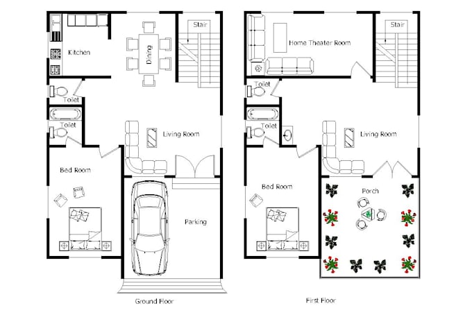 design 2d floor plans