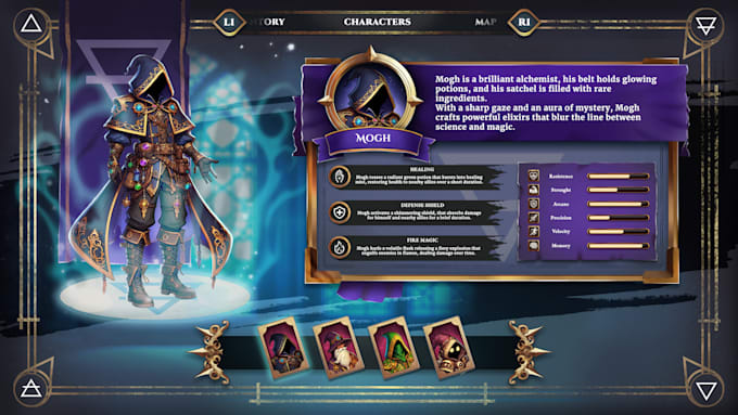 design 2d game UI and UX for video games