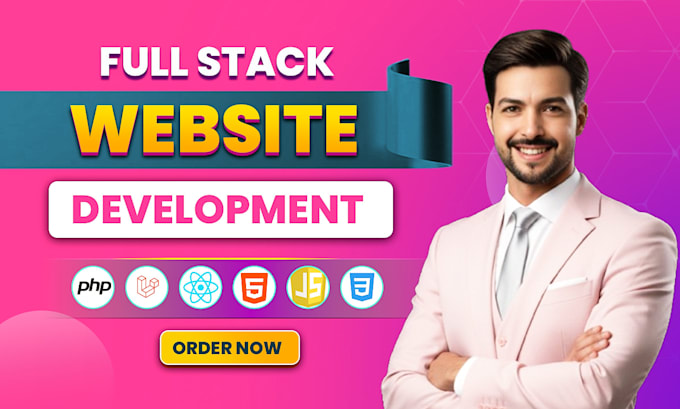 build custom website development and web application as a full stack developer