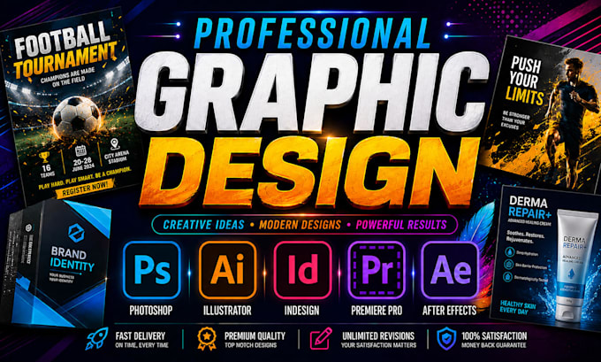 design professional flyer, poster, brochure and social media design