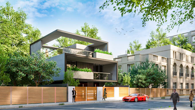 create high quality architectural 3d renderings