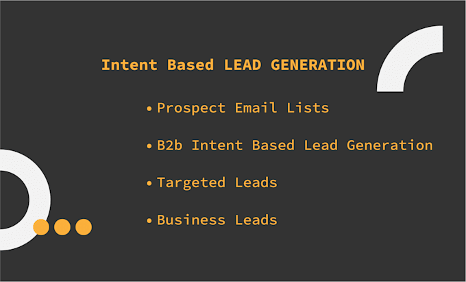 provide b2b intent based highly targeted lead generation