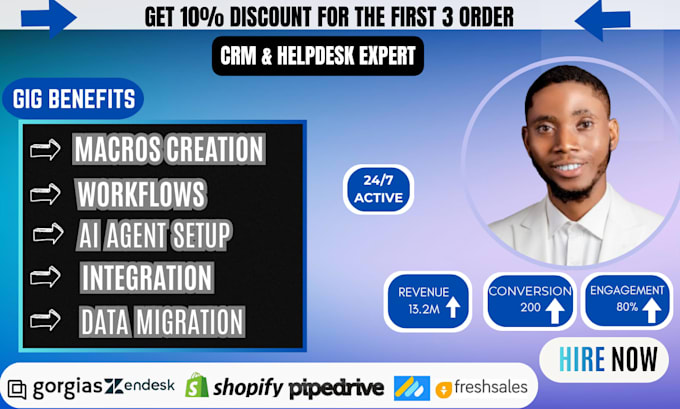 setup zendesk crm gorgias shopify integration email live chat customer support