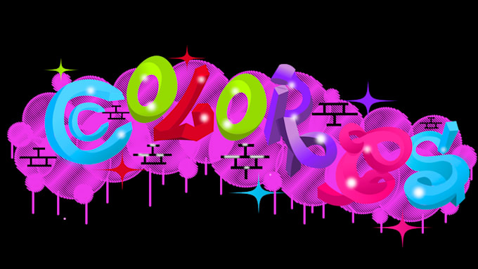 do 3d graffiti lettering drip word