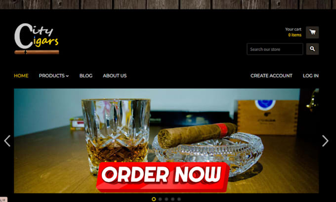 Design profitable cuban cigar shopify store cigar, dietary store cigar  website by Shopify_gen1