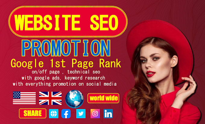 do website SEO optimization and website promotion for google 1st page rank