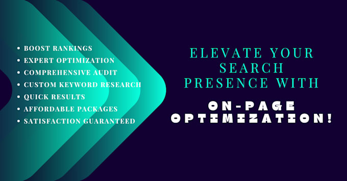 perform a complete onpage SEO audit and optimization