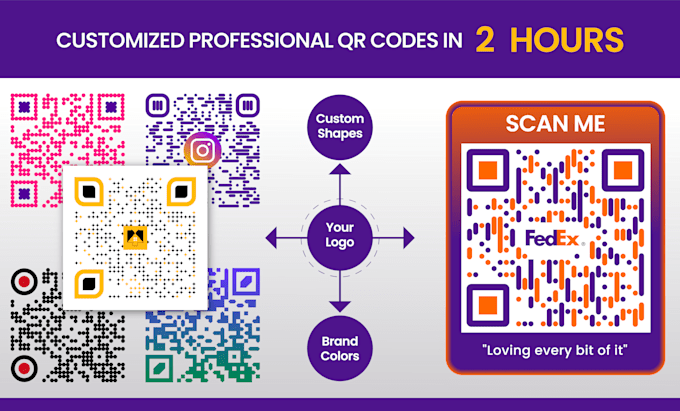 create professional qr code generator with logo in 2 hours