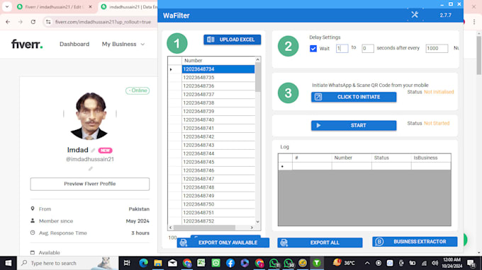 install advance whatsapp number filter software