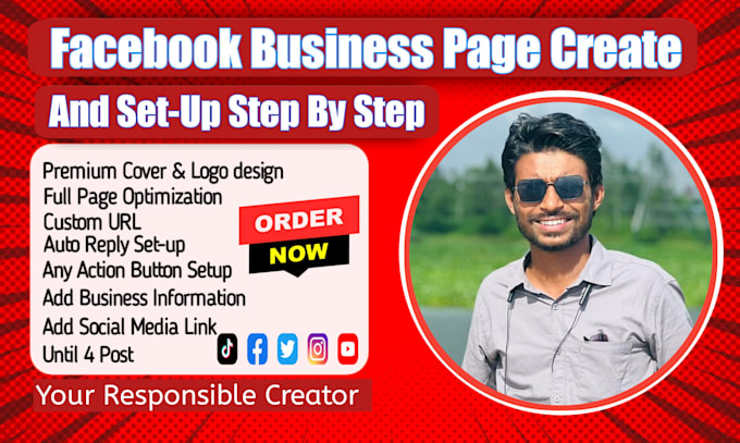do create facebook business page and setup