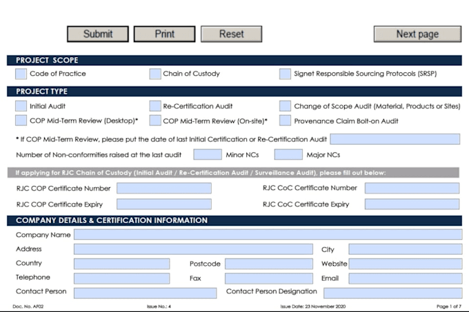 create fillable pdf form