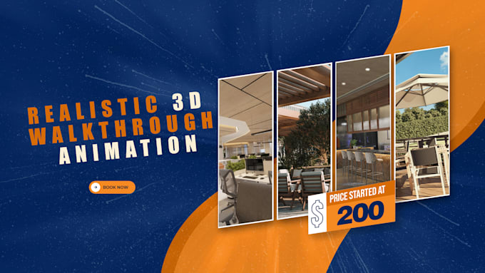 create walkthrough animation for interior or exterior