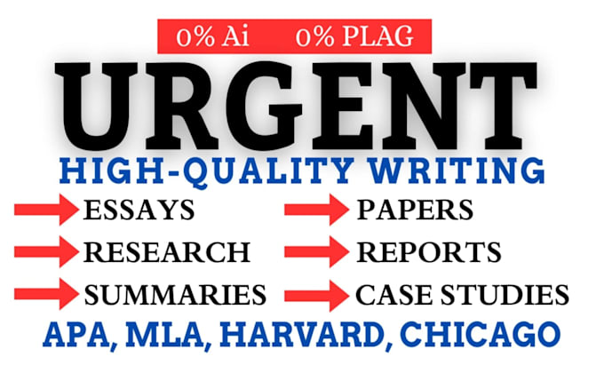 do essay writing, research, summary, assignment, case study