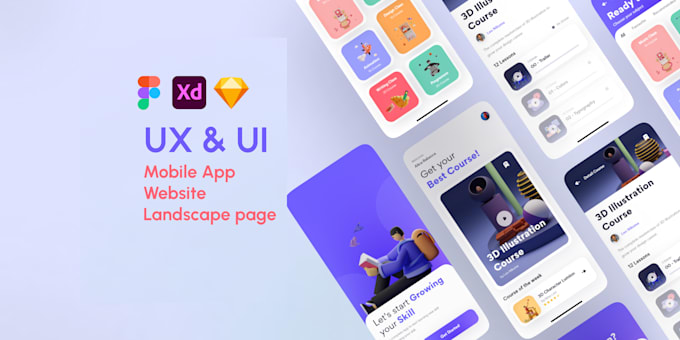 design app, web ux ui, prototype