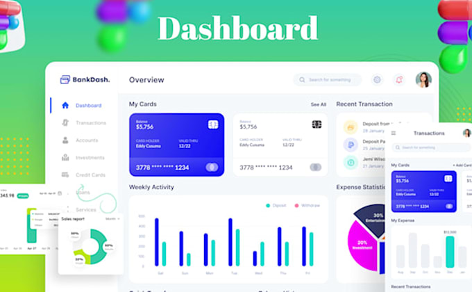 design saas web app, dashboard, CRM, and admin panel UI UX