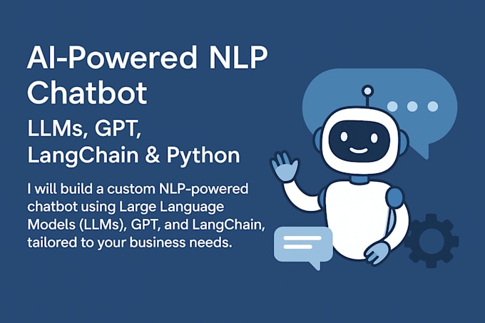 be your ai powered nlp chatbot , llms, gpt, langchain and python