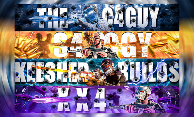 create banner,logo rust gaming for your channel youtube