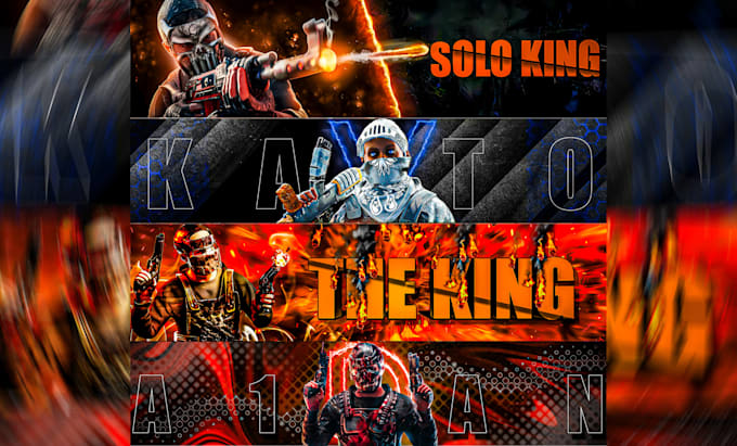 create banner,logo rust gaming for your channel youtube