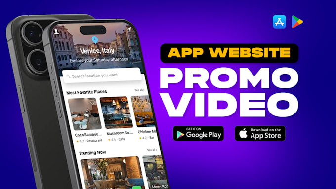 create app promo, saas promo video, website demo video ads