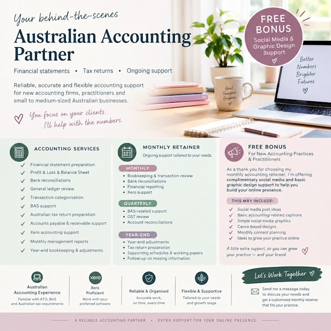 provide financial statements and tax support for your practice