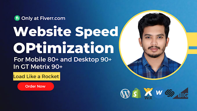 increase wordpress  shopify wix page speed optimization