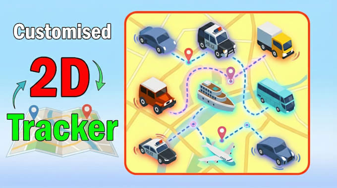 creat animated 2d and 3d map video
