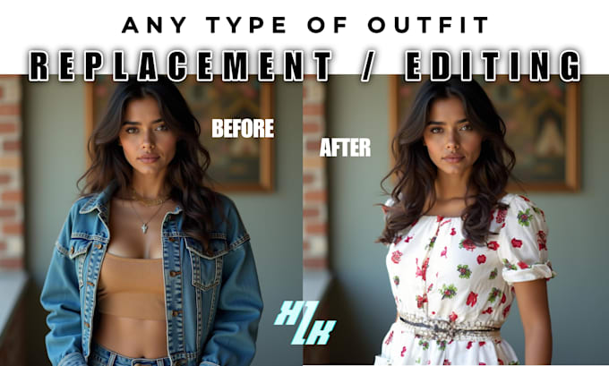 do outfit replacement, change clothes and background