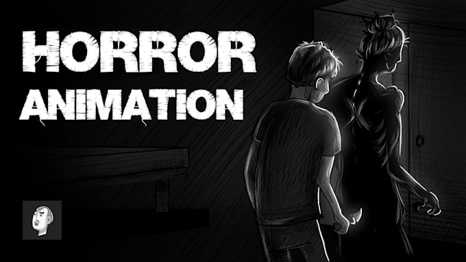 create a terrifying hand drawn 2d horror animation for your story