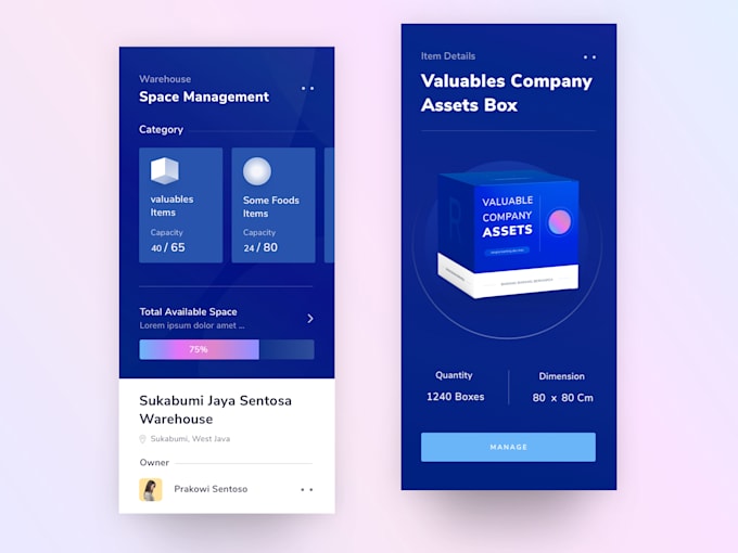 develop warehouse app, inventory app, shipping and logistics, supply chain app