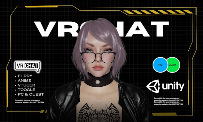 Design 3d vrchat vtuber model in 2 days by Reeha5 | Fiverr