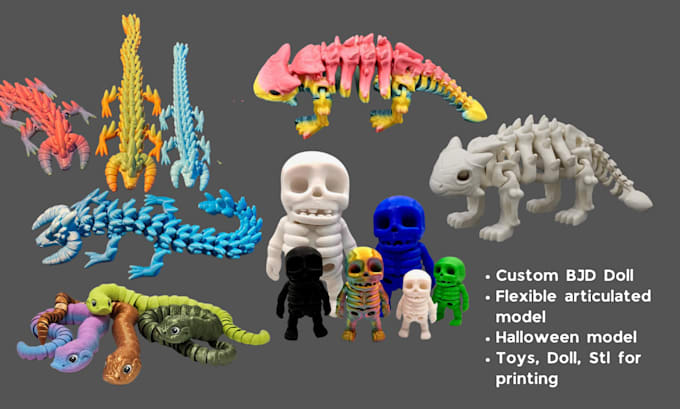 sculpt 3d bjd model, 3d articulated model 3d doll sculpt 3d flexi model 3d toy