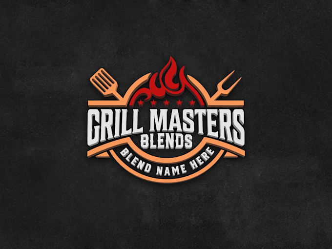 make a retro vintage grill logo design a timeless classic