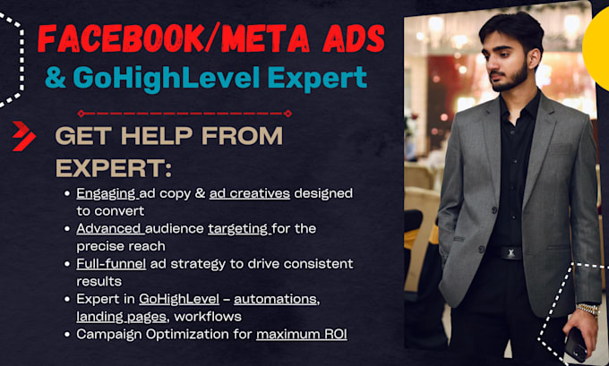 be your facebook meta ads expert with gohighlevel CRM integration