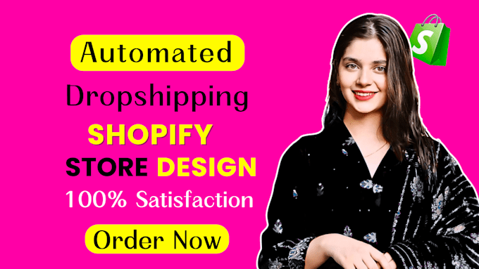 build shopify website, design or redesign shopify store, dropshipping store