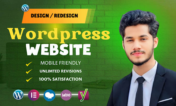 build, rebuild, or redesign your wordpress website or elementor website