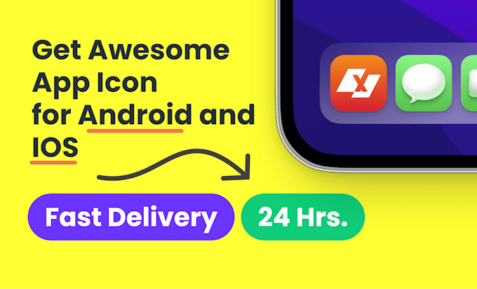 design app icon design or modern app icon logo