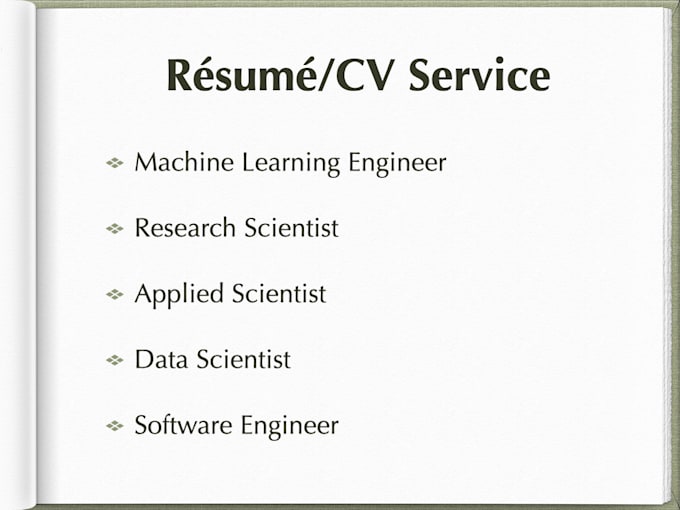 polish your resume for machine learning or software roles at top tech companies
