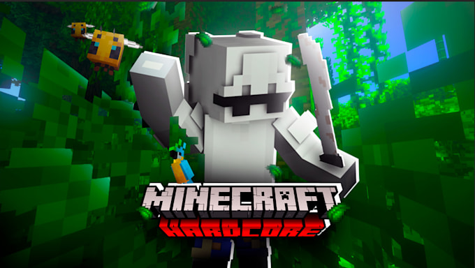 do high quality minecraft youtube thumbnail